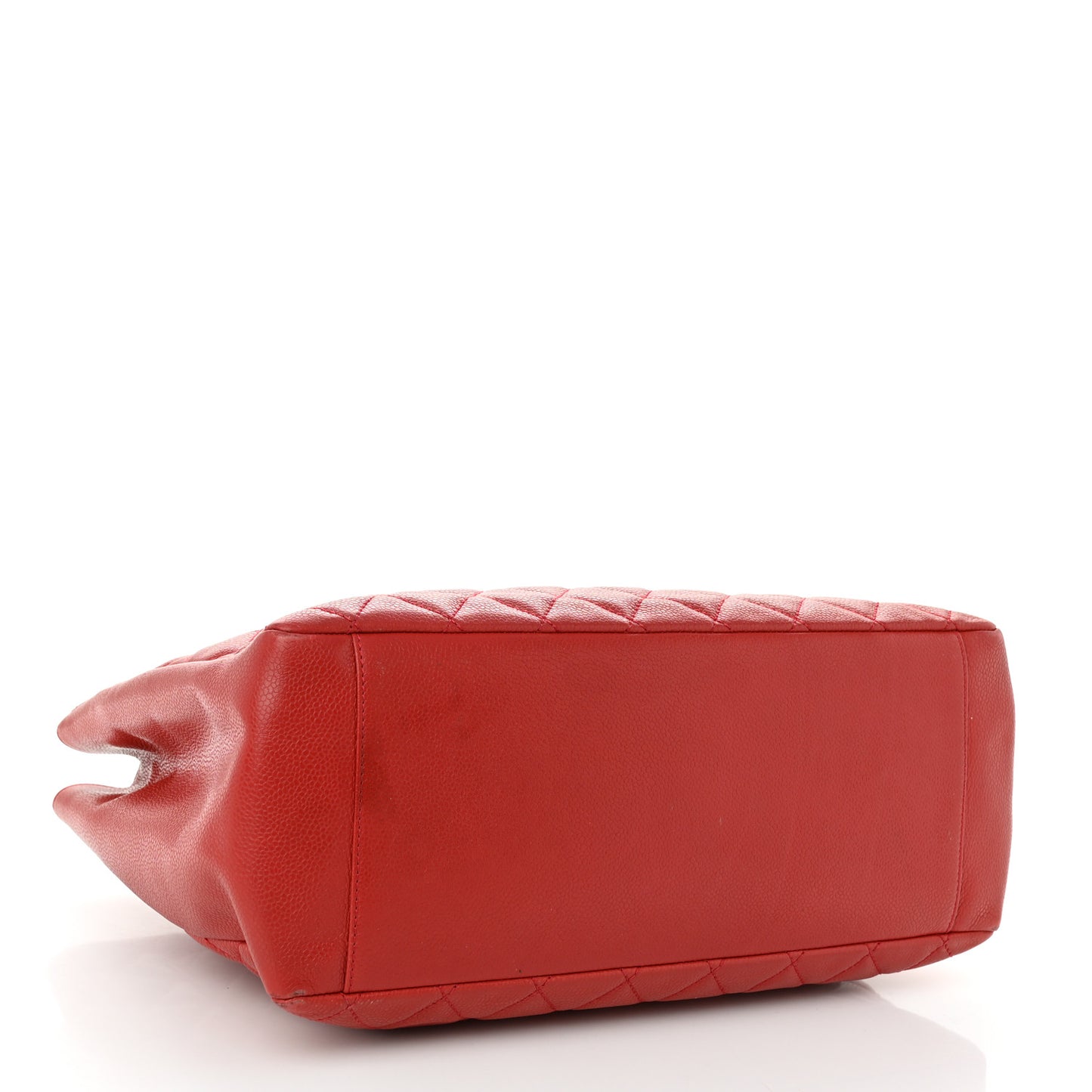 Caviar Quilted Grand Shopping Tote GST Red