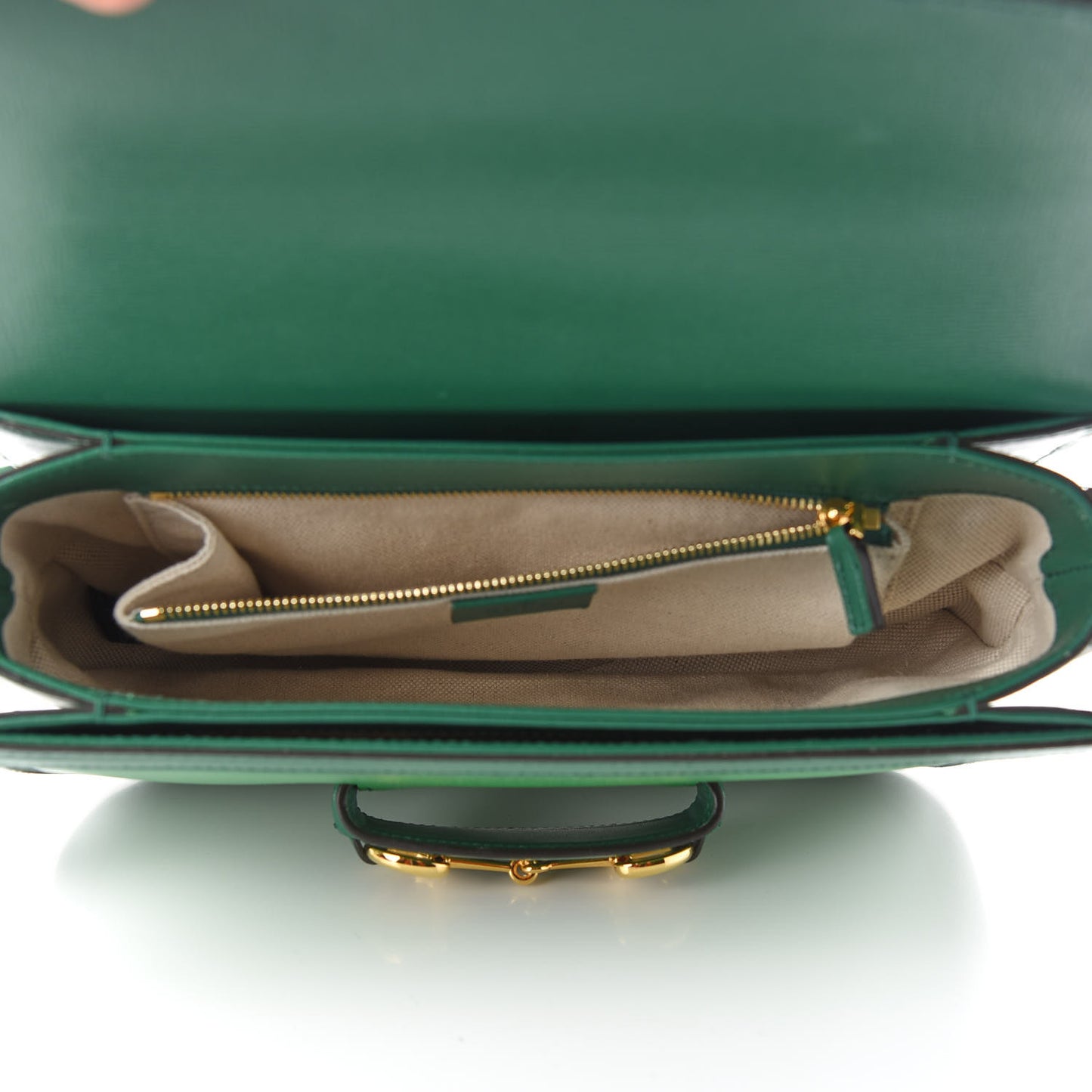 Azalea Calfskin Horsebit 1955 Shoulder Bag New Shamarock Emerald