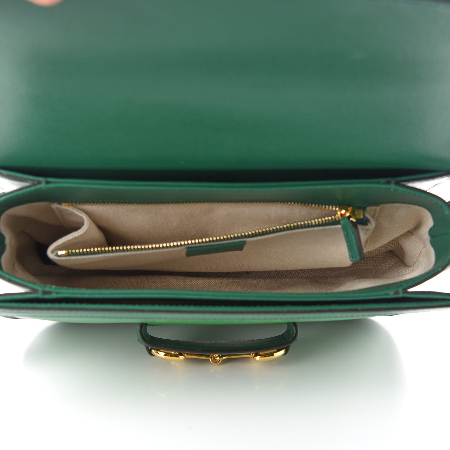 Gucci Azalea Calfskin Horsebit 1955 Shoulder Bag New Shamarock Emerald 5 of 12