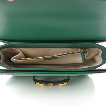 Gucci Azalea Calfskin Horsebit 1955 Shoulder Bag New Shamarock Emerald 5 of 12