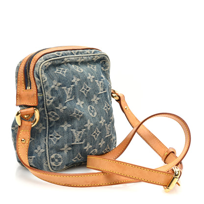 Louis Vuitton Denim Camera Bag Blue 3 of 12