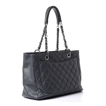 Chanel Caviar Quilted Grand Shopping Tote GST Grey 3 of 12