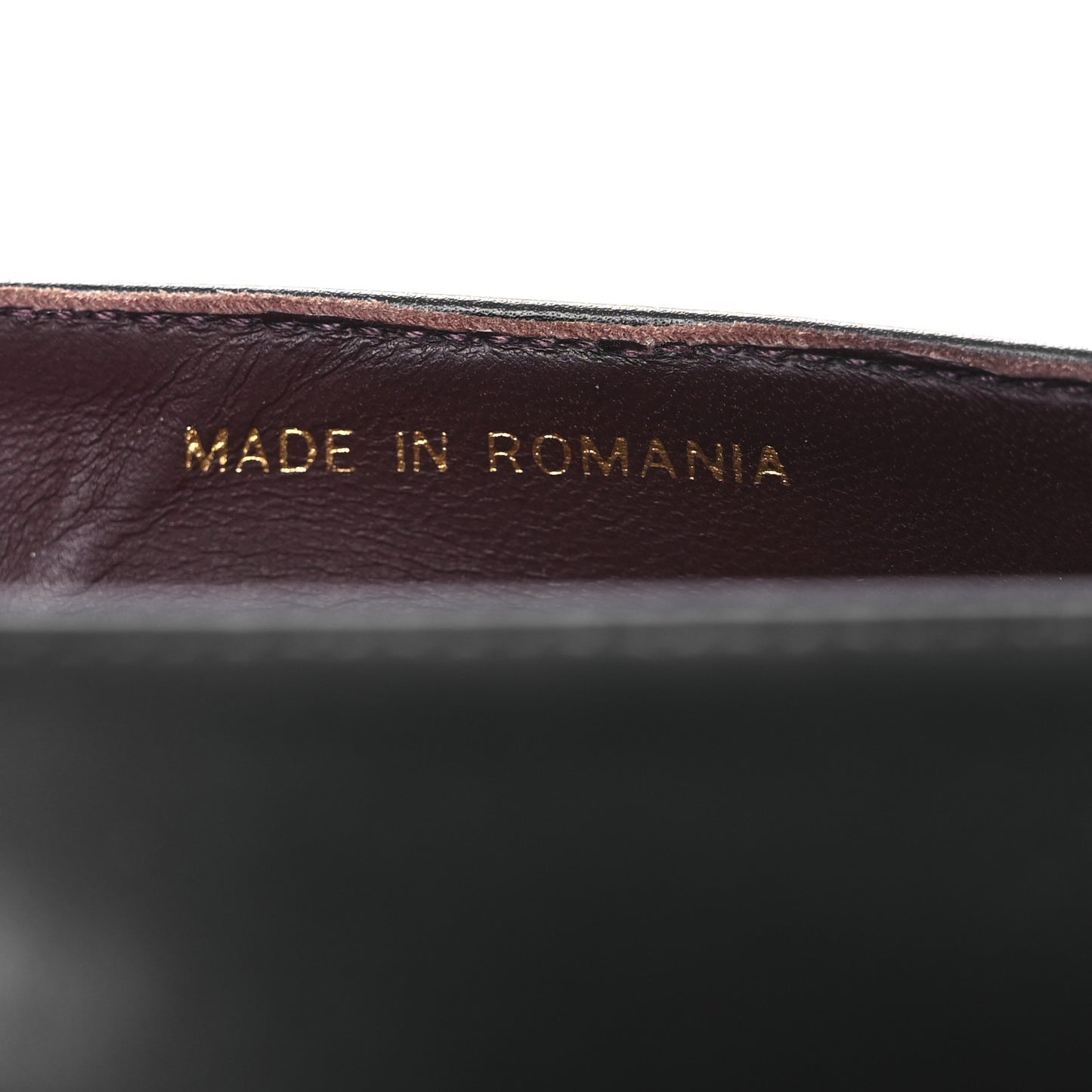 Lambskin Cap Toe Ballerina Flats 36 Black