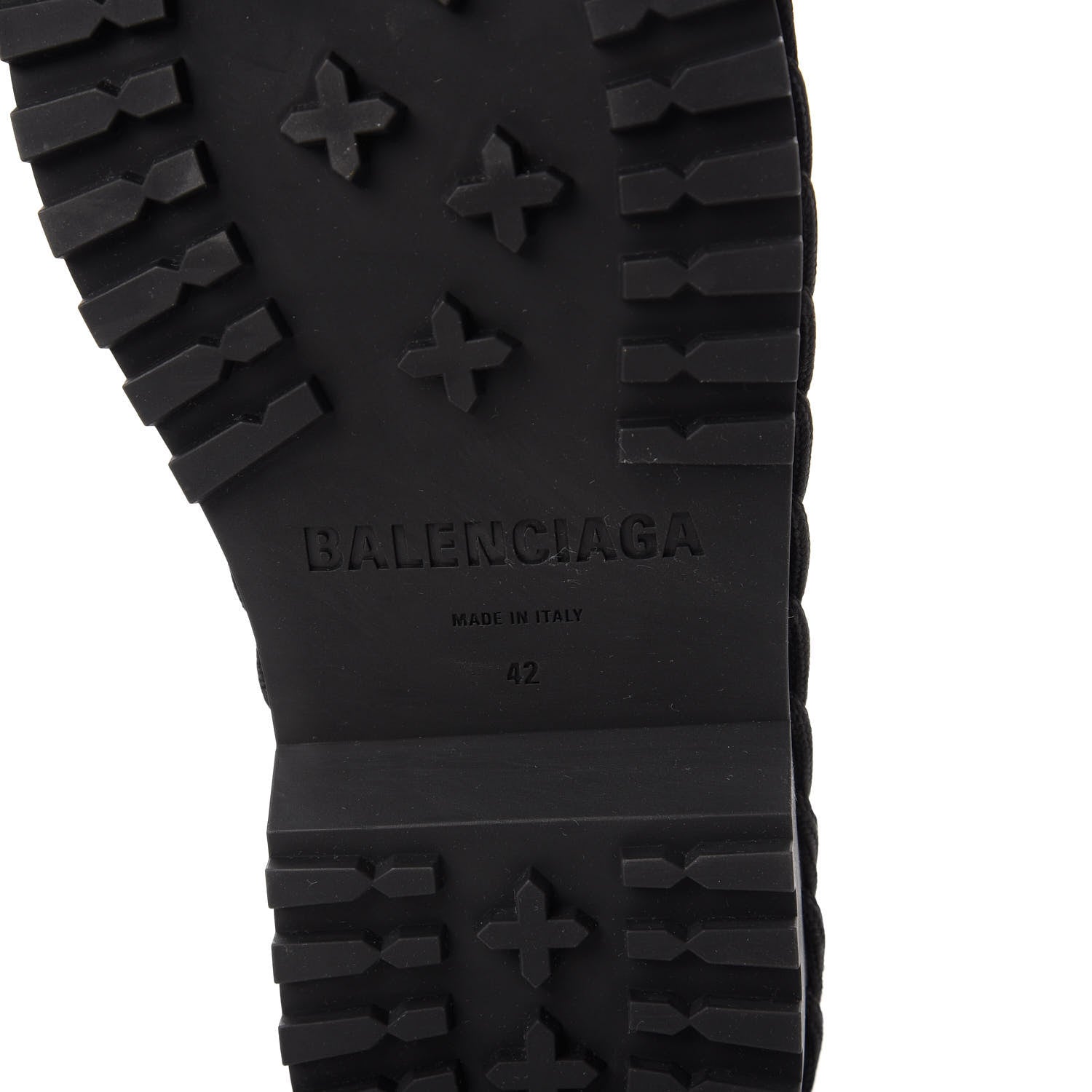 Balenciaga Calfskin Woven Detail Mens Combat Boots 42 Bordeaux 6 of 9