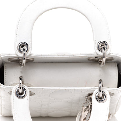 Christian Dior Lambskin Cannage Mini Lady Dior White 9 of 15