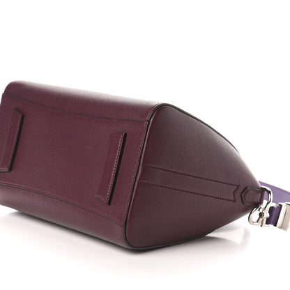 Givenchy Sugar Goatskin Small Tri-Color Antigona Oxblood Violet Orange 10 of 11