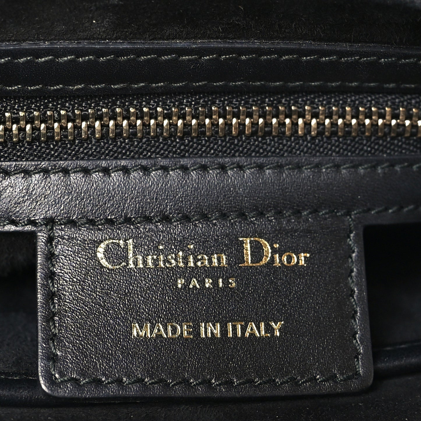 Calfskin Mini D Fence Saddle Bag Black
