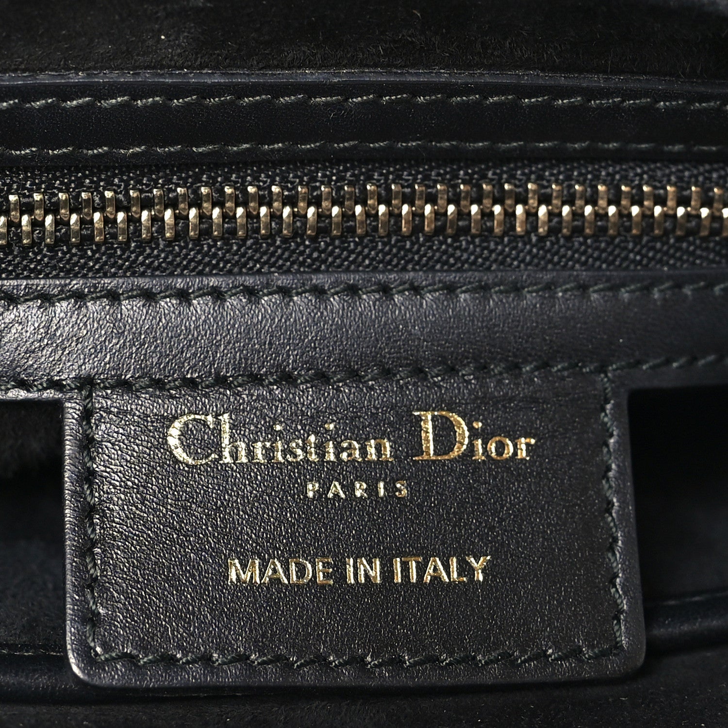 Christian Dior Calfskin Mini D Fence Saddle Bag Black 6 of 10
