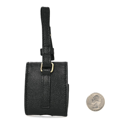Saint Laurent Grain De Poudre Monogram Airpods Case Black 2 of 6