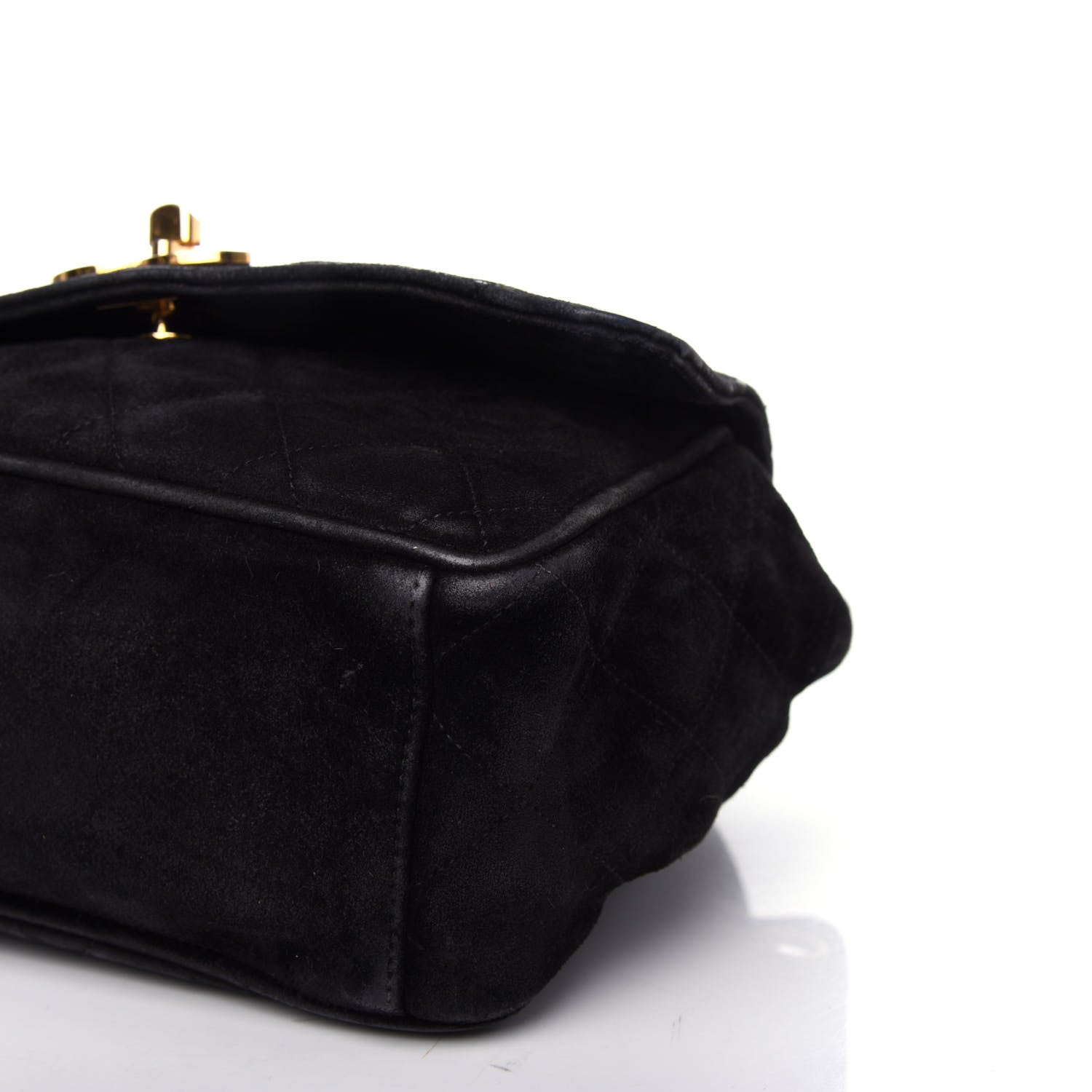 Chanel Suede Quilted Backpack Black 8 of 9