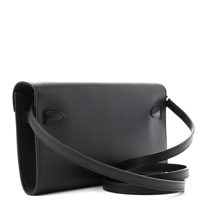 Hermes Epsom Kelly Wallet To Go Black 3 of 7