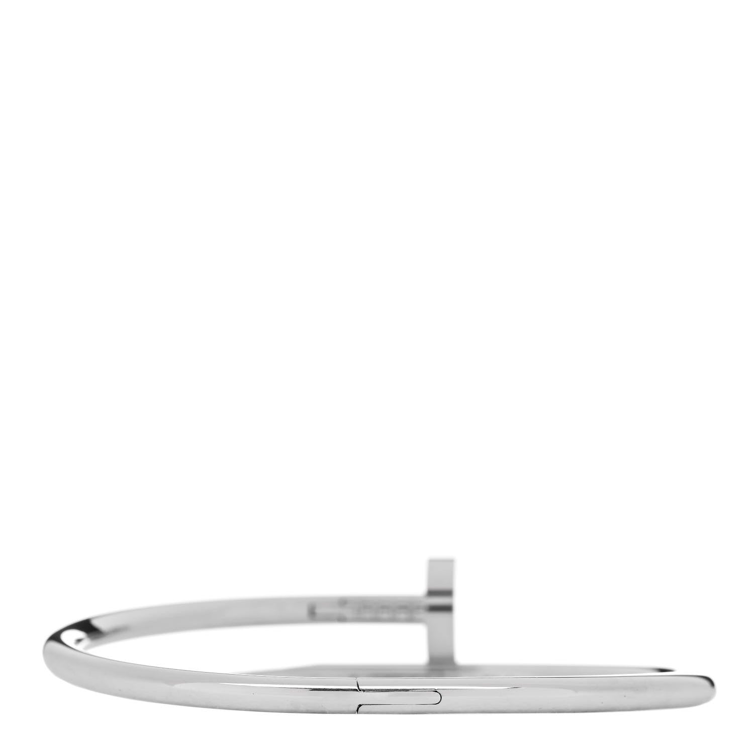 Cartier 18K White Gold Juste Un Clou Bracelet 17 2 of 3