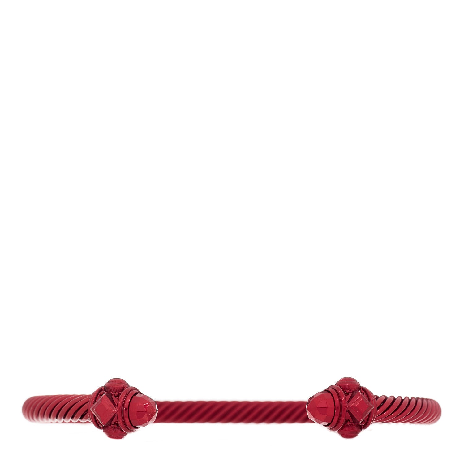 David Yurman Aluminum 5mm Renaissance Bracelet Dark Red 1 of 4