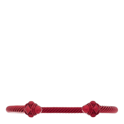 David Yurman Aluminum 5mm Renaissance Bracelet Dark Red 1 of 4