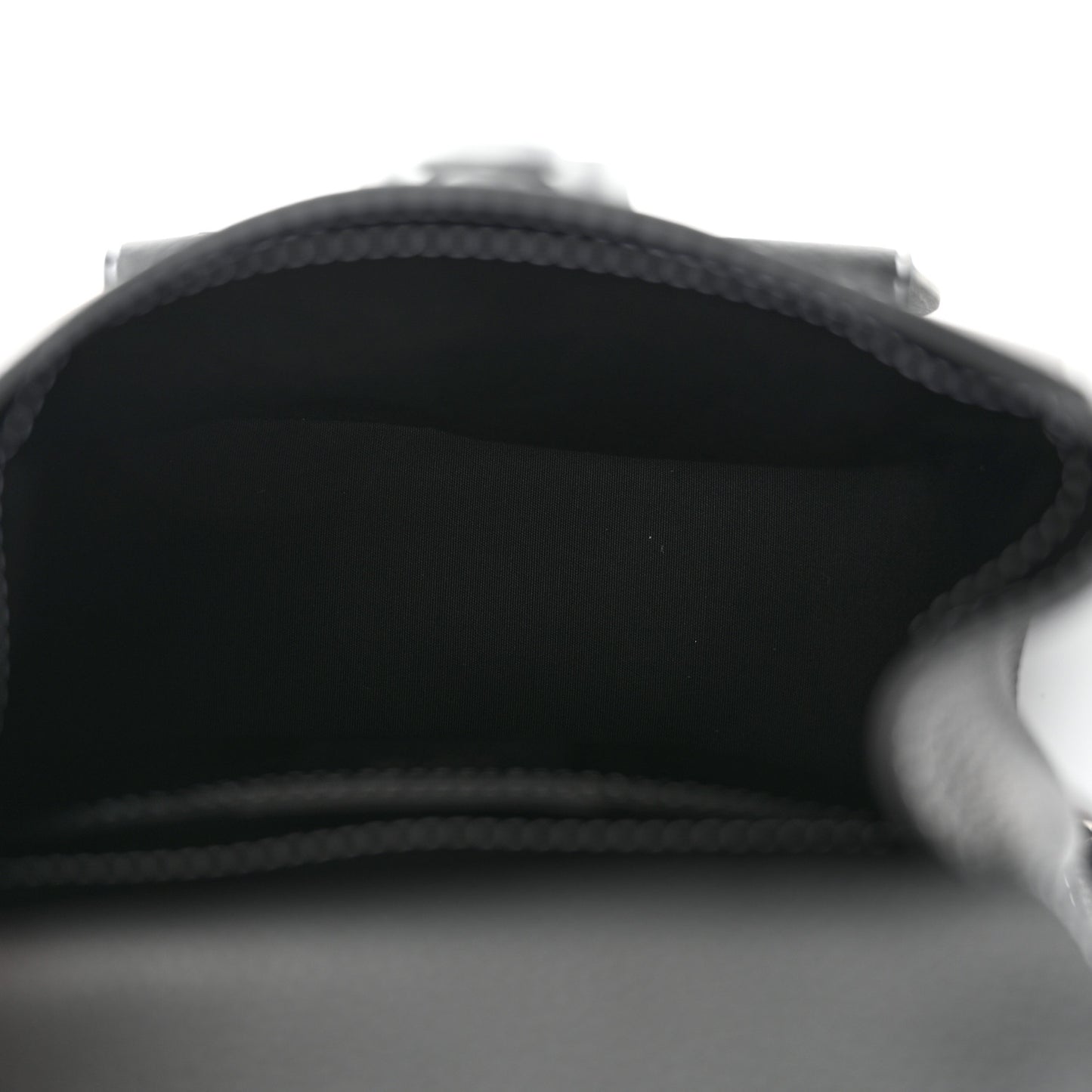 Grained Calfskin Mini Gallop Sling Bag Black