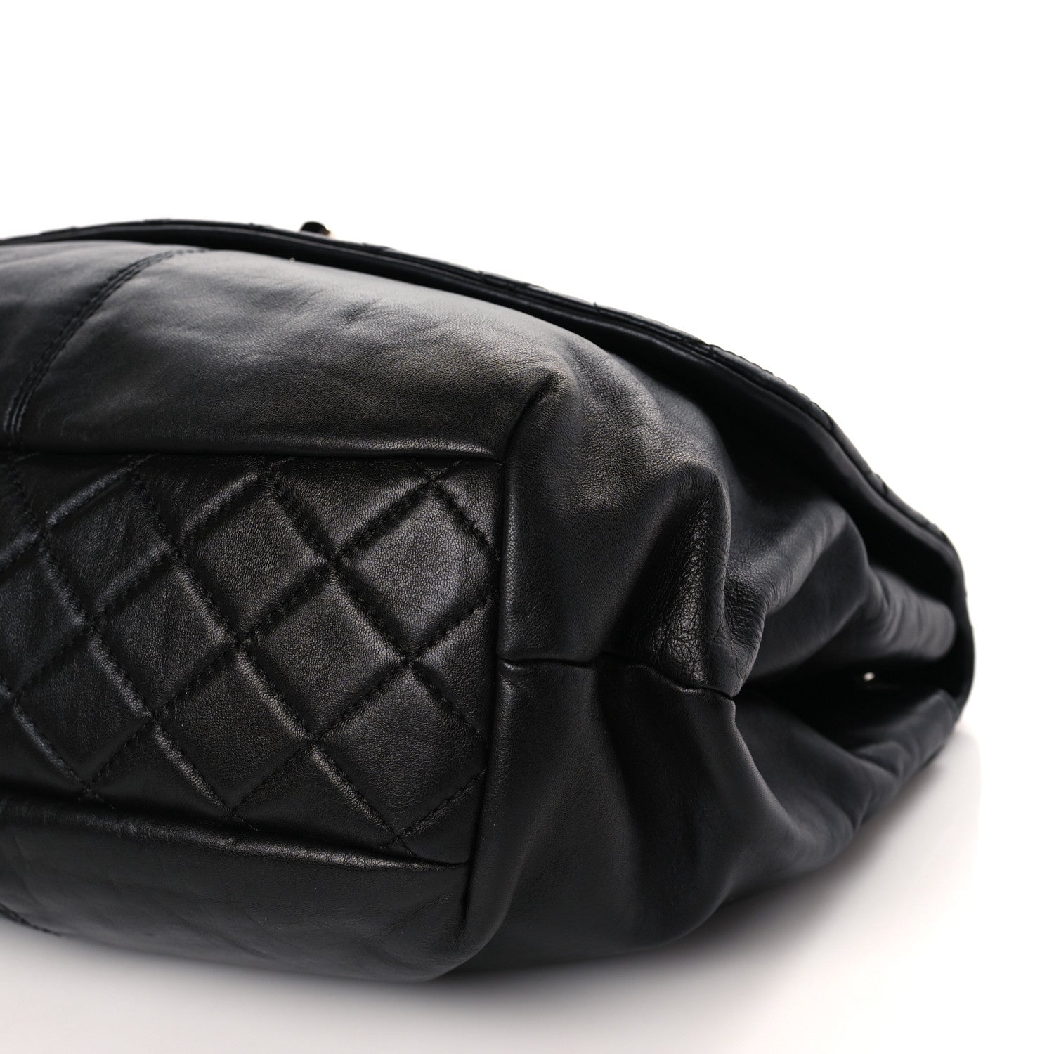 Chanel Calfskin Quilted Large Trianon Messenger Flap Black 9 of 9