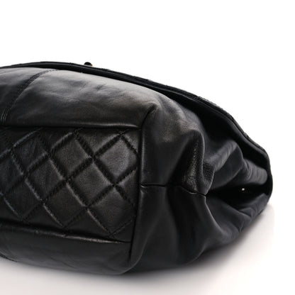 Chanel Calfskin Quilted Large Trianon Messenger Flap Black 9 of 9