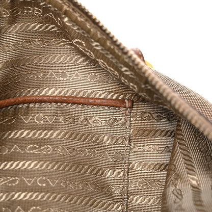 Prada Jacquard Logo Tote Brown 12 of 23