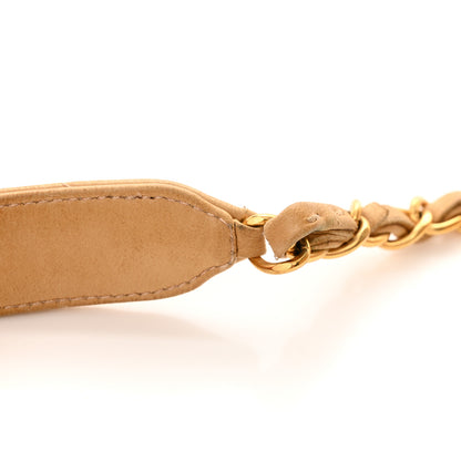 Chanel Lambskin Quilted Flap Shoulder Bag Beige 18 of 18