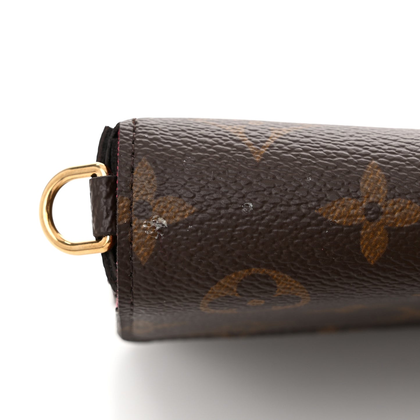 Monogram Pochette Felicie Chain Wallet Fuchsia