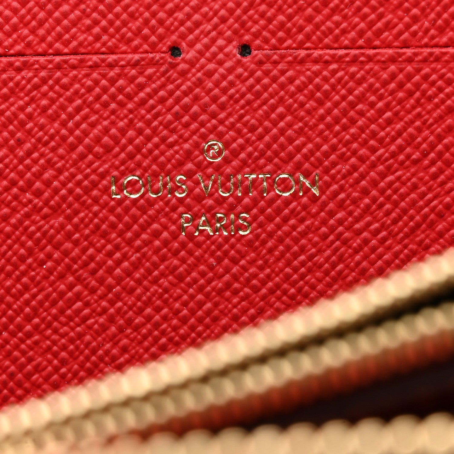 Louis Vuitton Damier Ebene Clemence Wallet Cherry 6 of 7