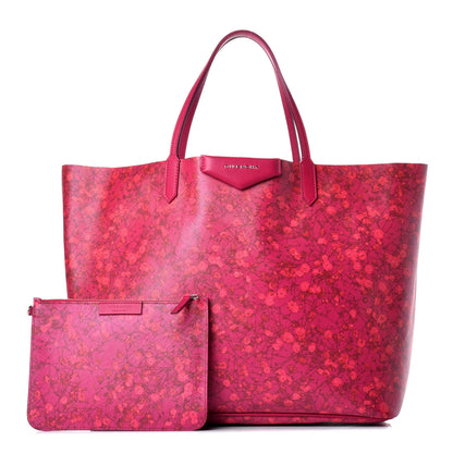 Givenchy Textured Coated Canvas Floral Print Large Antigona Tote Pink 1 of 8