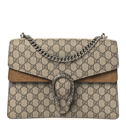 Gucci GG Supreme Monogram Medium Dionysus Shoulder Bag Taupe 1 of 13