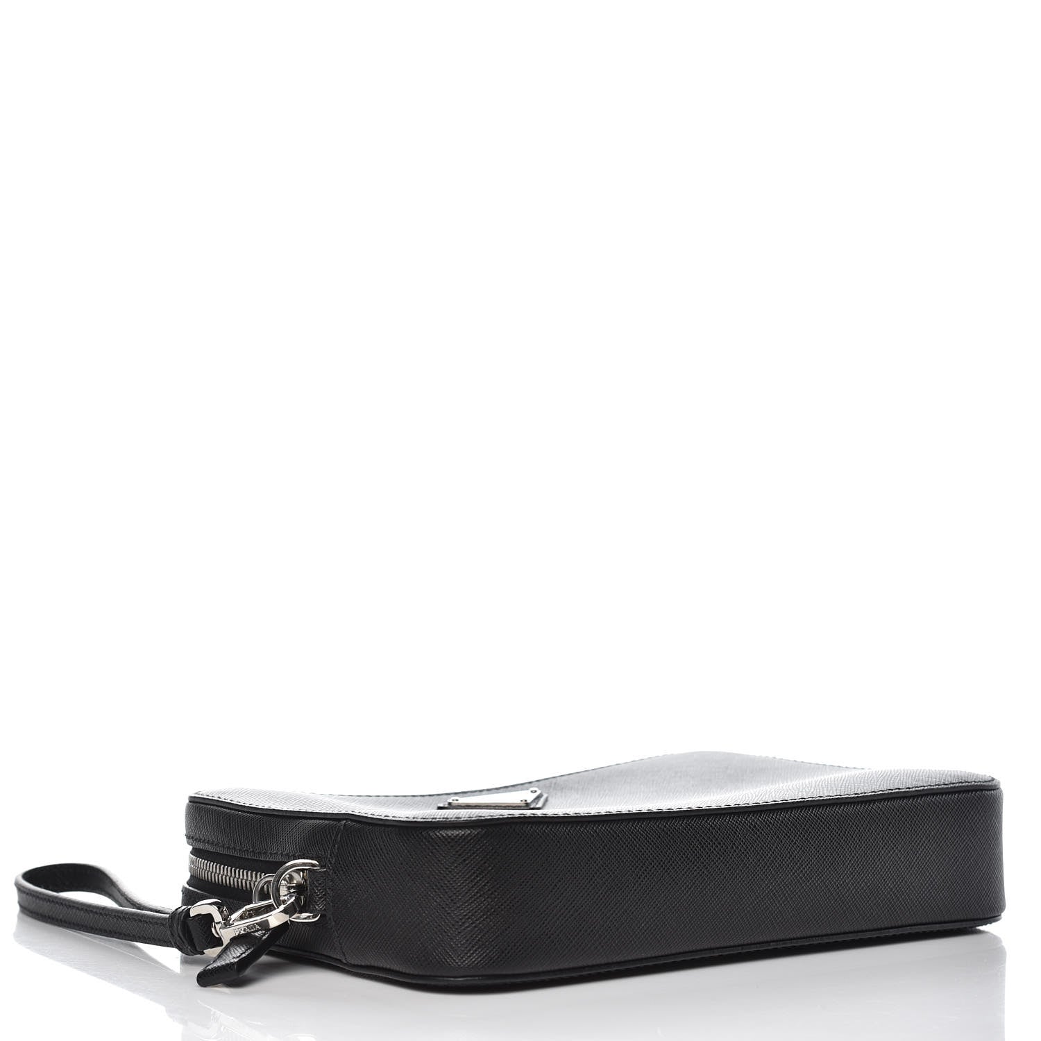 Prada Saffiano Travel Wristlet Bag Nero Black 4 of 7