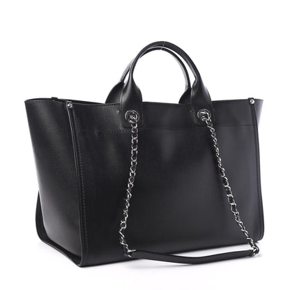 Chanel Caviar Medium Studded Deauville Tote Black 2 of 10