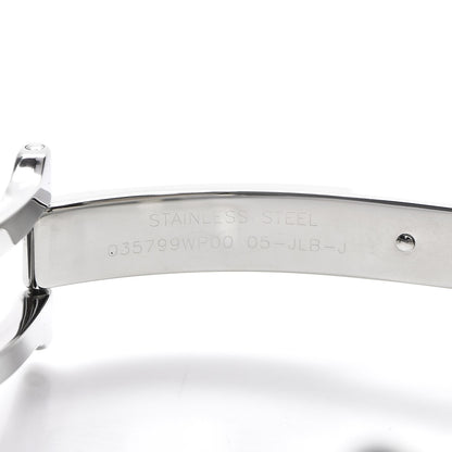 Hermes Stainless Steel Alligator 33mm Cape Cod Quartz Watch Noir 7 of 10