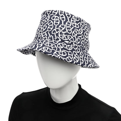 Hermes Jersey Naoussa Harper Bucket Hat 58 Bleu Noir 2 of 9