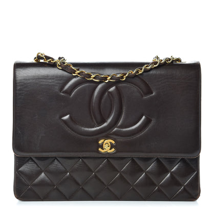Chanel Lambskin XL Jumbo CC Single Flap Brown 1 of 26