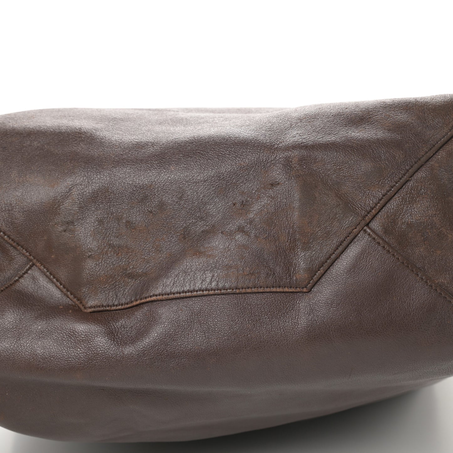 Lambskin Vertical Cabas Brown