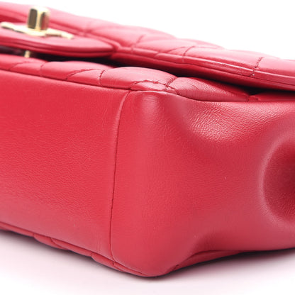 Chanel Lambskin Quilted Mini Mademoiselle Chic Flap Dark Pink 8 of 10