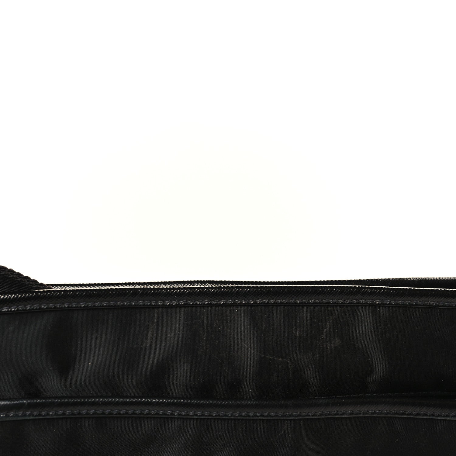 Prada Nylon Flat Messenger Bag Black 9 of 9