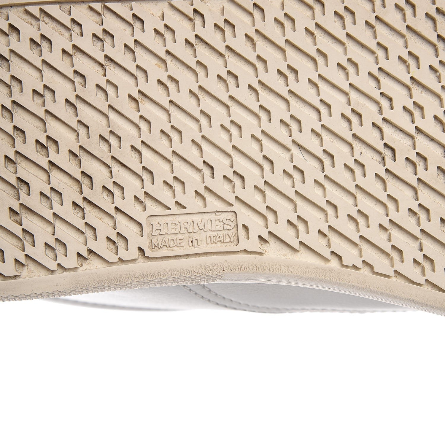Hermes Calfskin Quicker Sneakers 36.5 White Orange 6 of 10