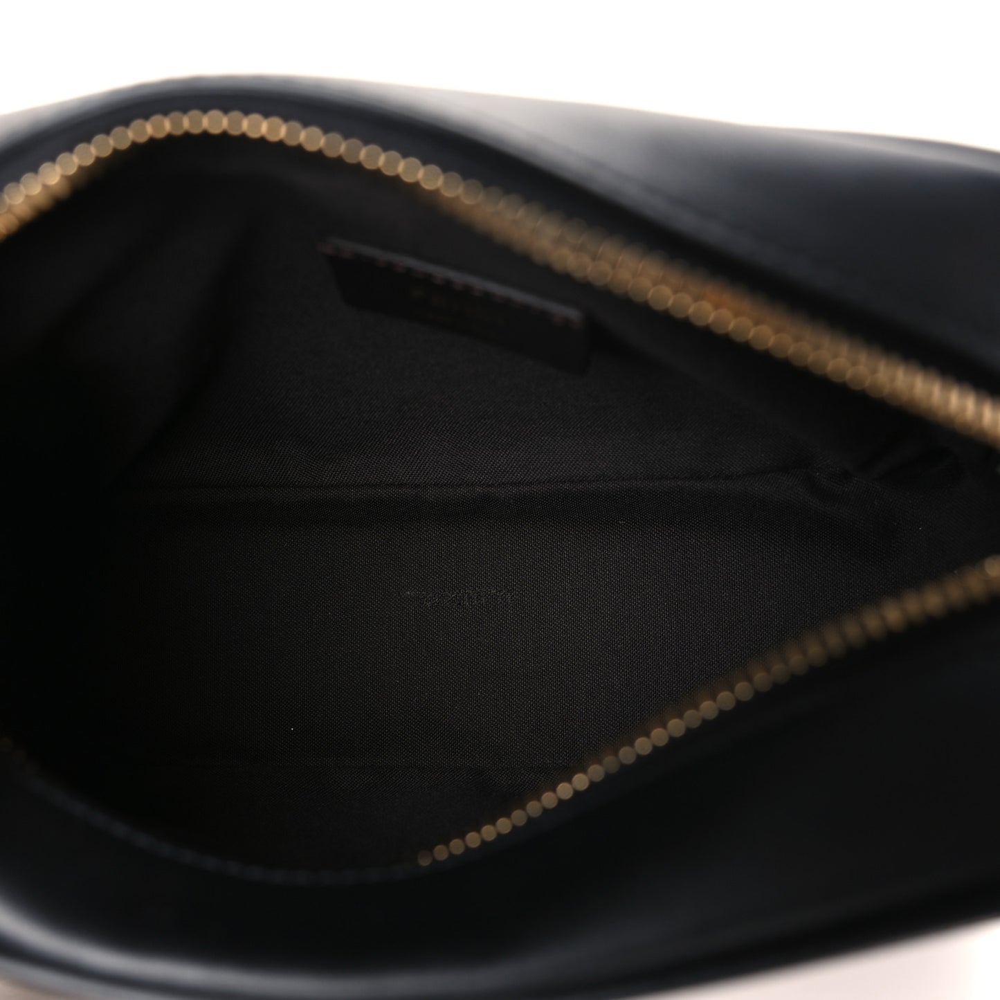 Glazed Fabric Vitello Century FF 1974 Stamp Patch Mini Camera Case Mogano Panna Black