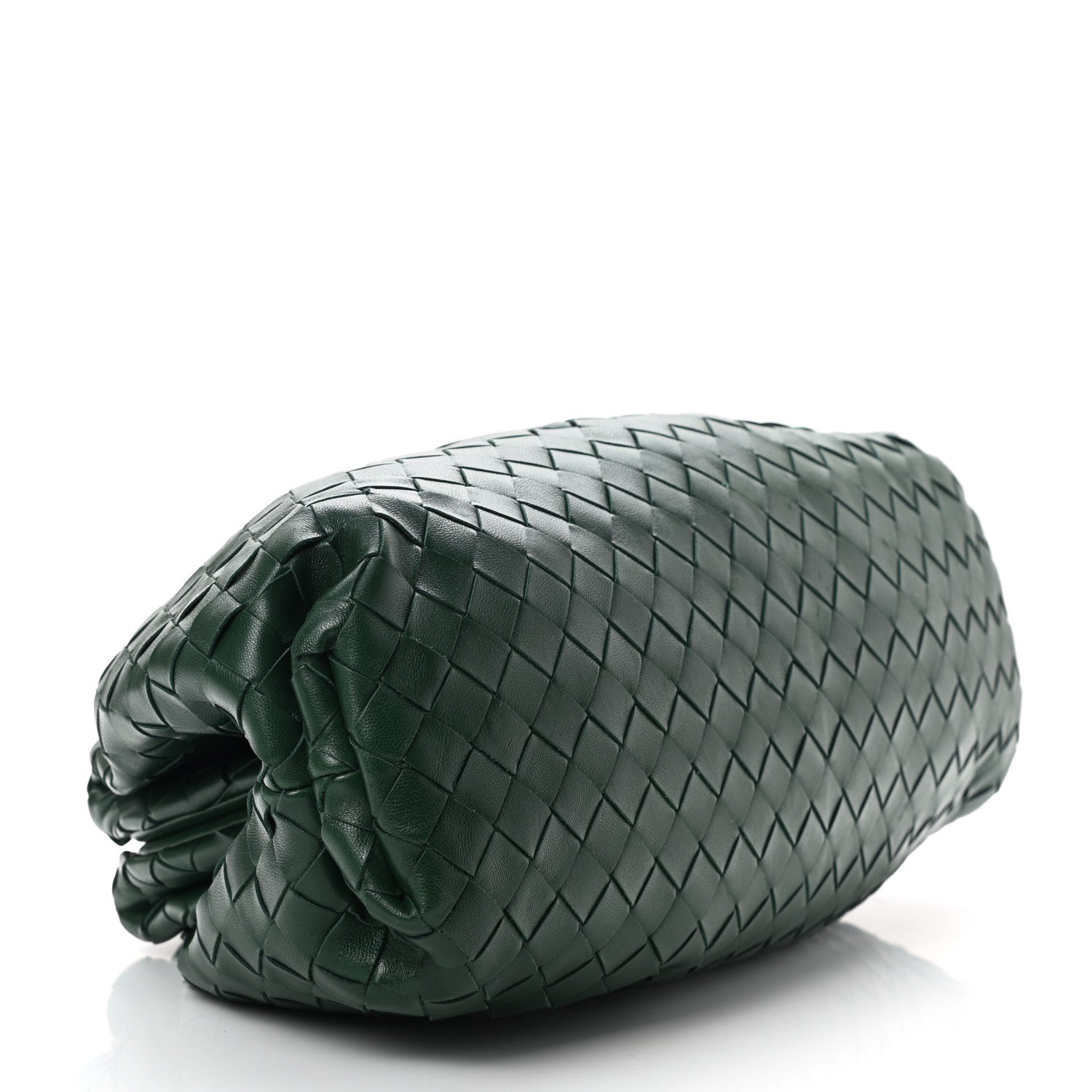 Bottega Veneta Nappa Maxi Intreccio The Pouch Oversized Clutch Raintree 4 of 9