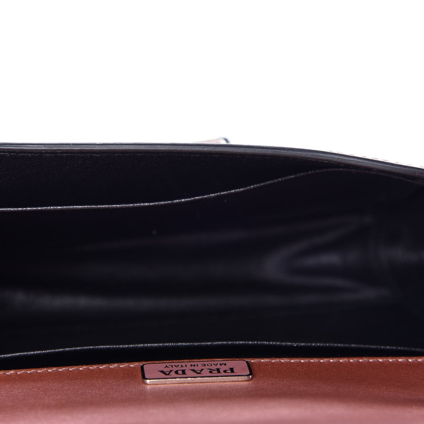 Metallic City Calf Saffiano Cahier Bag Antico Mordore Black