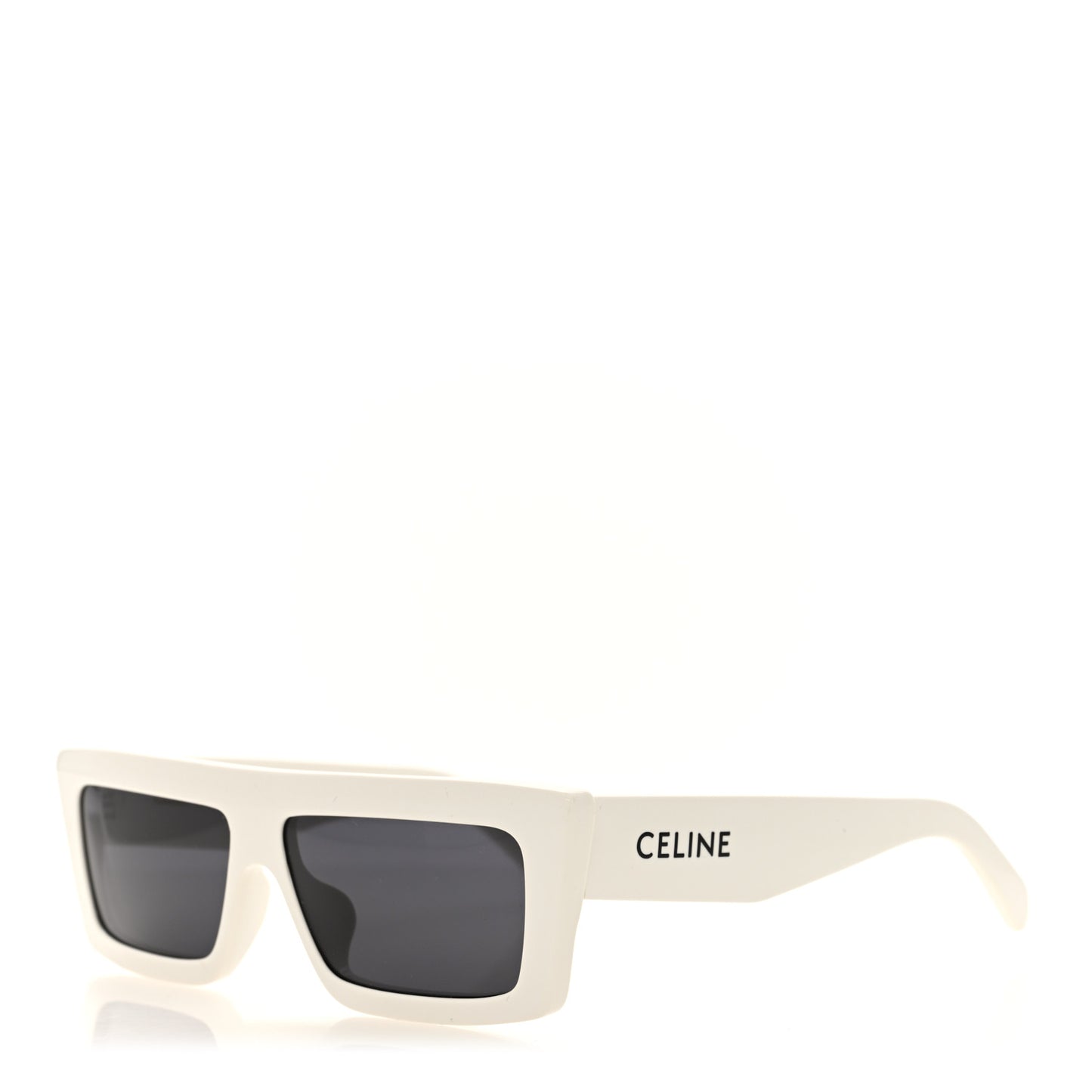 Acetate Monochroms Square Sunglasses CL40214U White