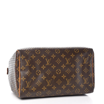 Louis Vuitton Monogram Perforated Speedy 30 Orange 4 of 14