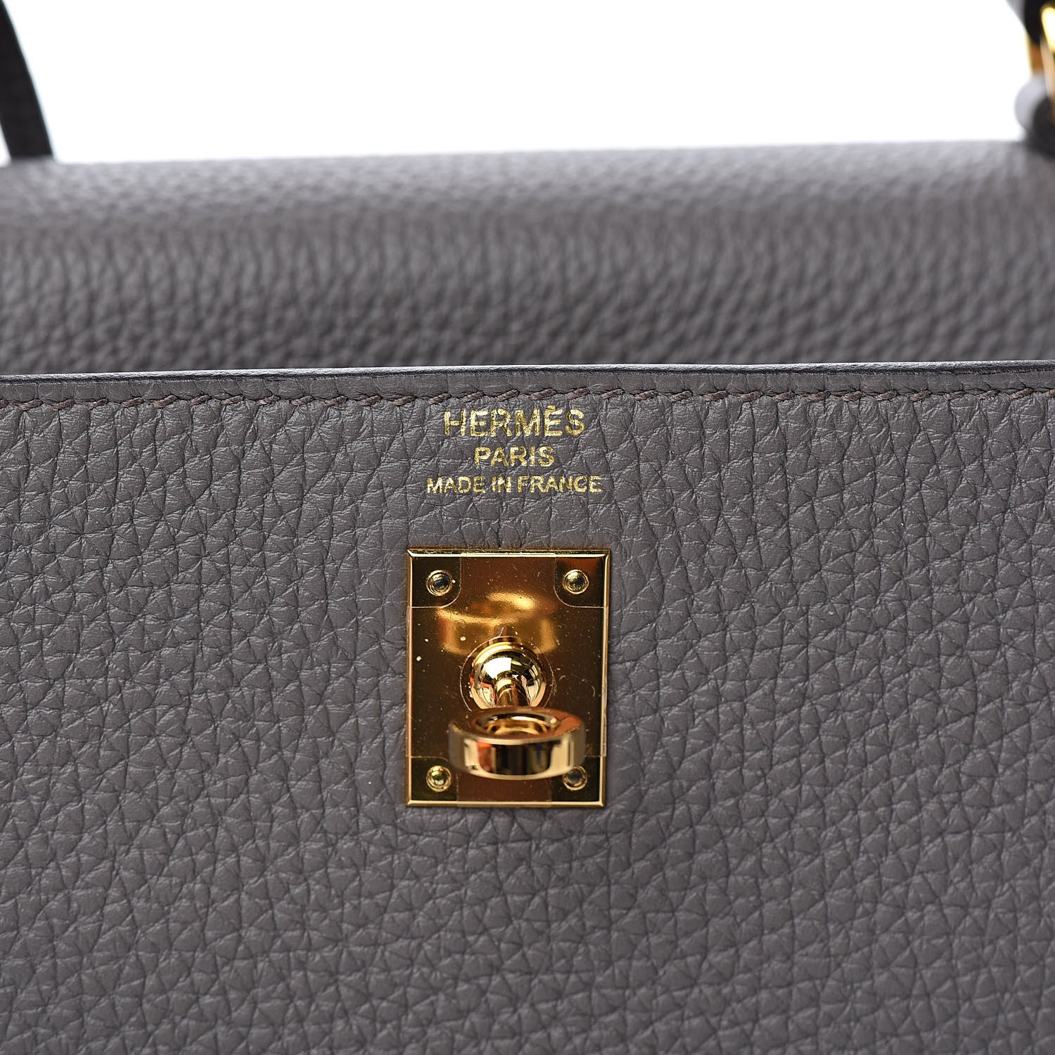 Hermes Togo Kelly Retourne 25 Etain 22 of 38
