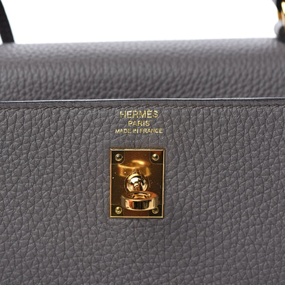 Hermes Togo Kelly Retourne 25 Etain 22 of 38