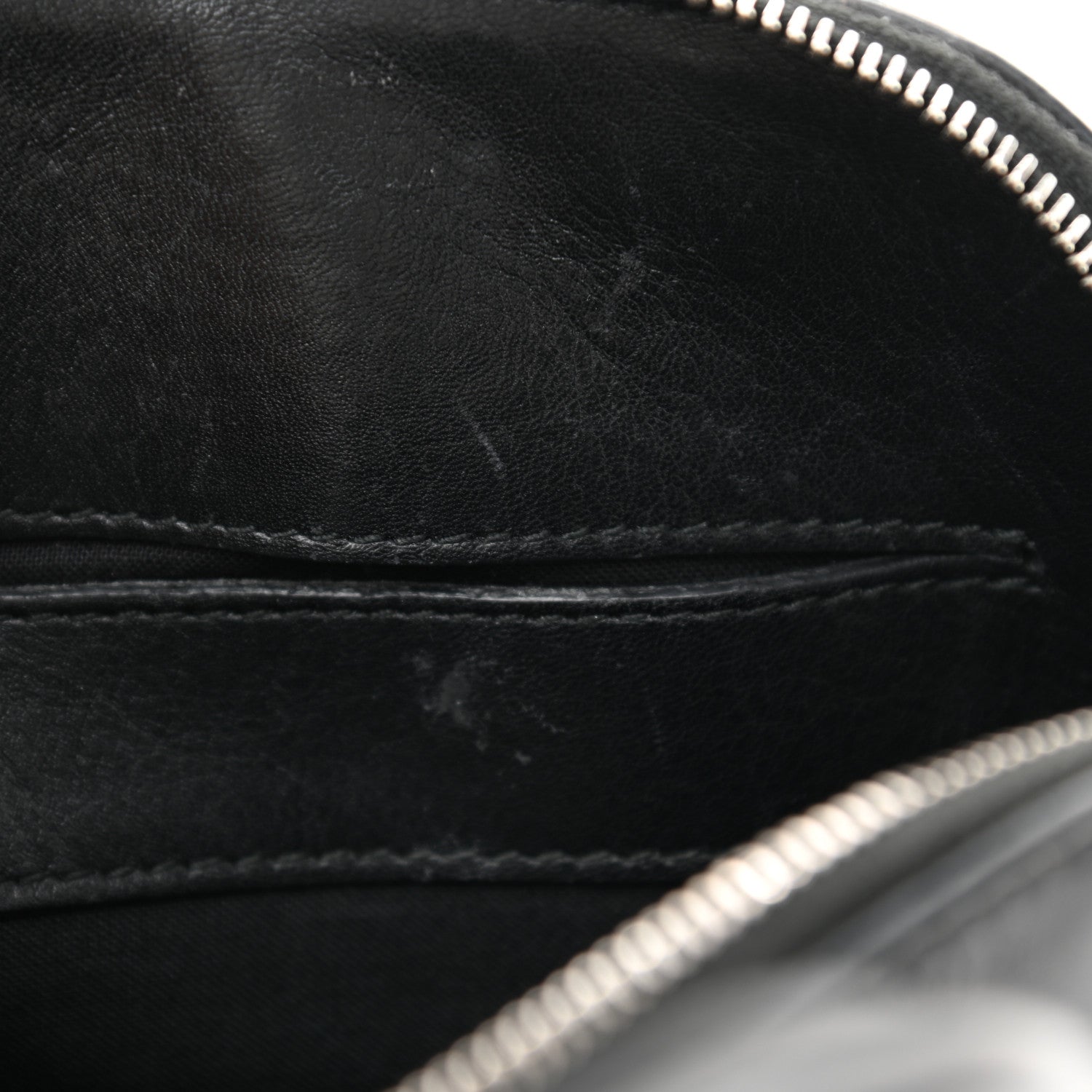 Balenciaga Calfskin Gothic Logo XXS Ville Top Handle Bag Black White 8 of 11