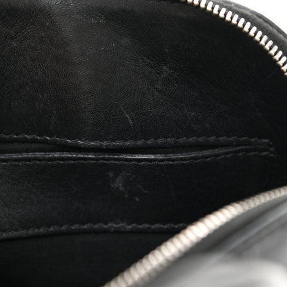 Balenciaga Calfskin Gothic Logo XXS Ville Top Handle Bag Black White 8 of 11