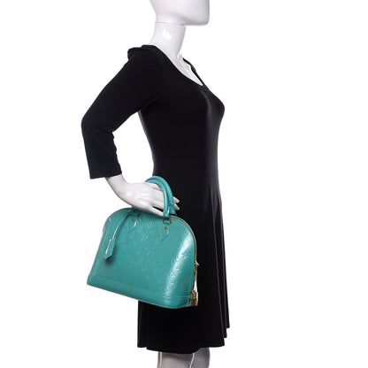 Louis Vuitton Vernis Alma PM Blue Lagon 2 of 9