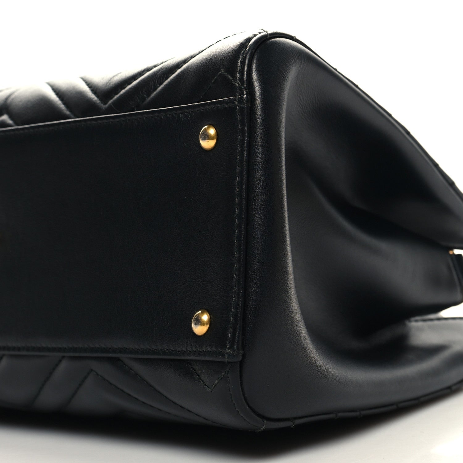 Gucci Calfskin Matelasse Small GG Marmont Tote Black 11 of 11