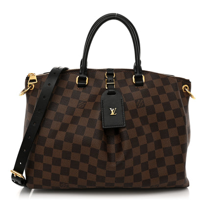 Louis Vuitton Damier Ebene Odeon Tote MM Black 1 of 10