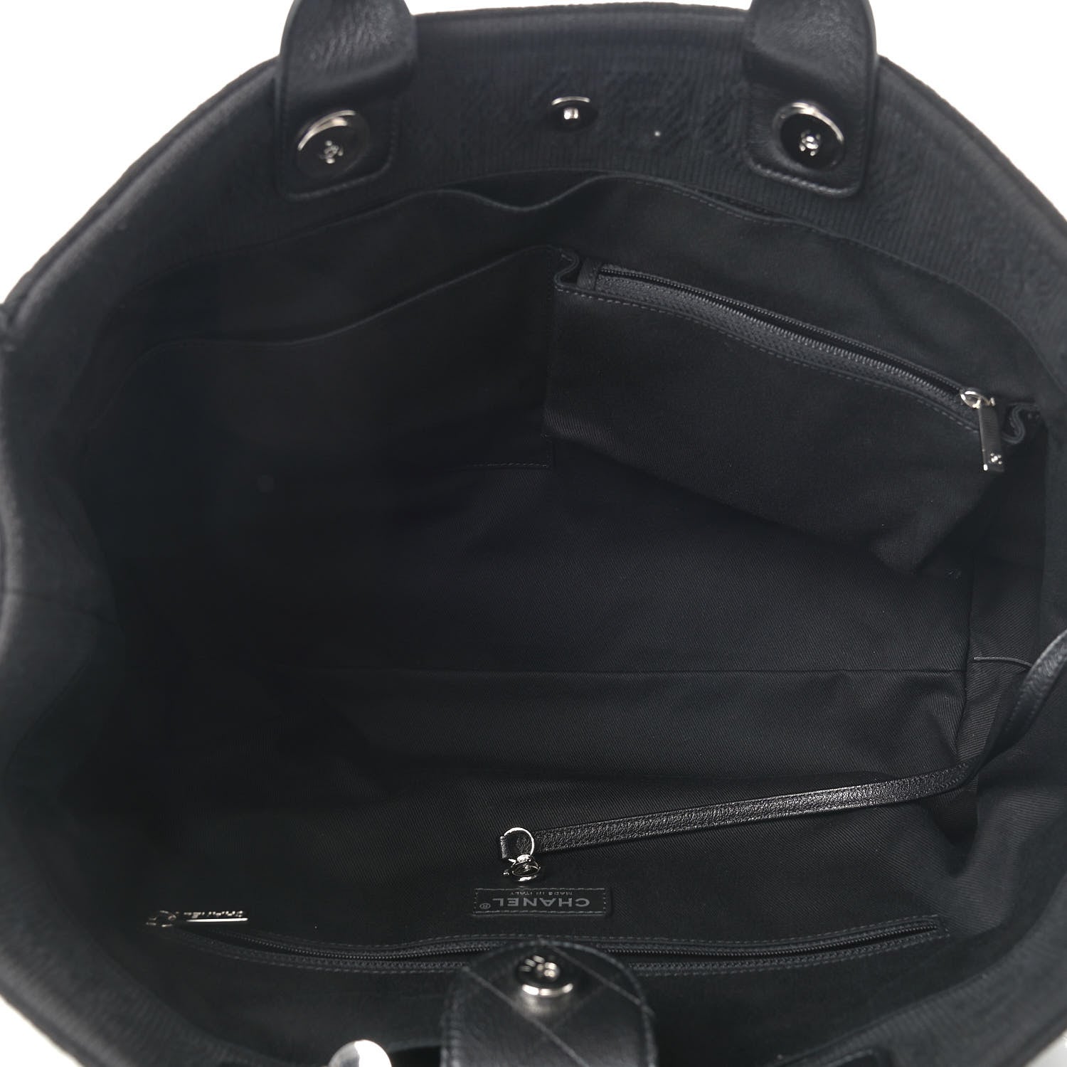 Chanel Canvas Extra Large Double Face Shopping Tote Black 4 of 9