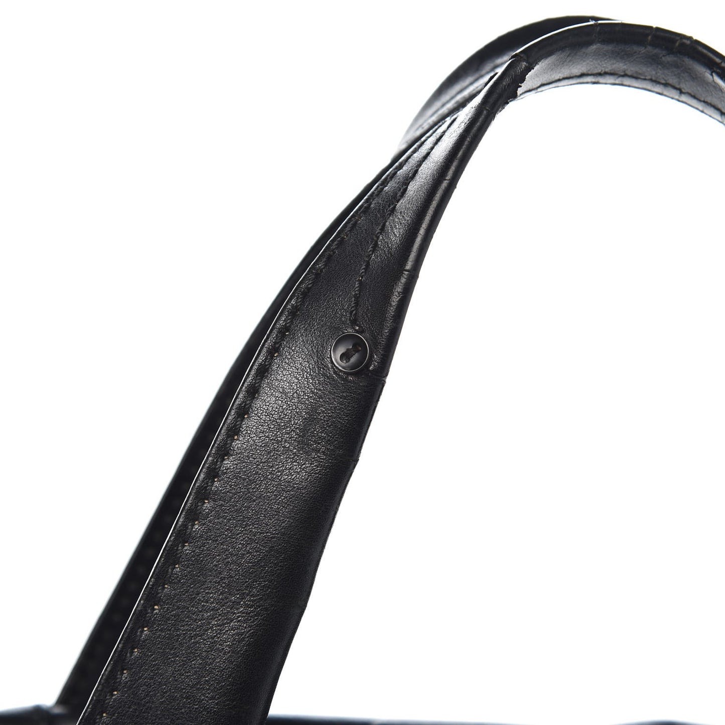 Calfskin Chevron CC All Day Long Boston Black